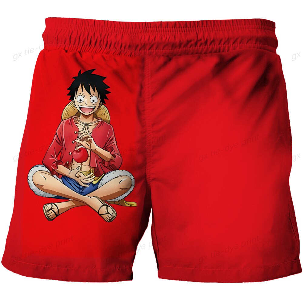 One Piece Luffy Swim Trunks | Anime Swim Trunks Store
