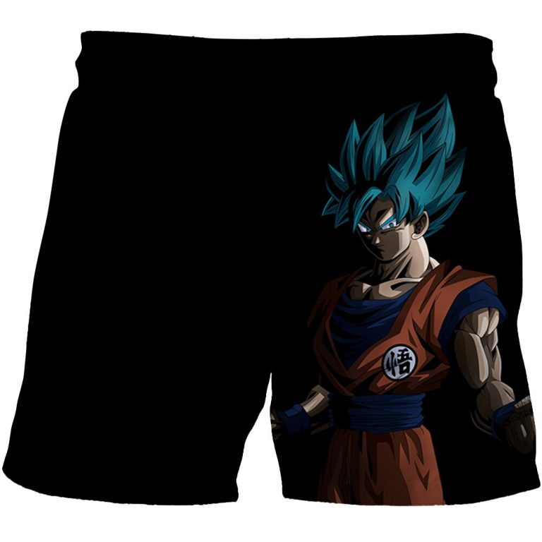 Dragon Ball Black Goku Swim Trunk | Anime Swim Trunks Store