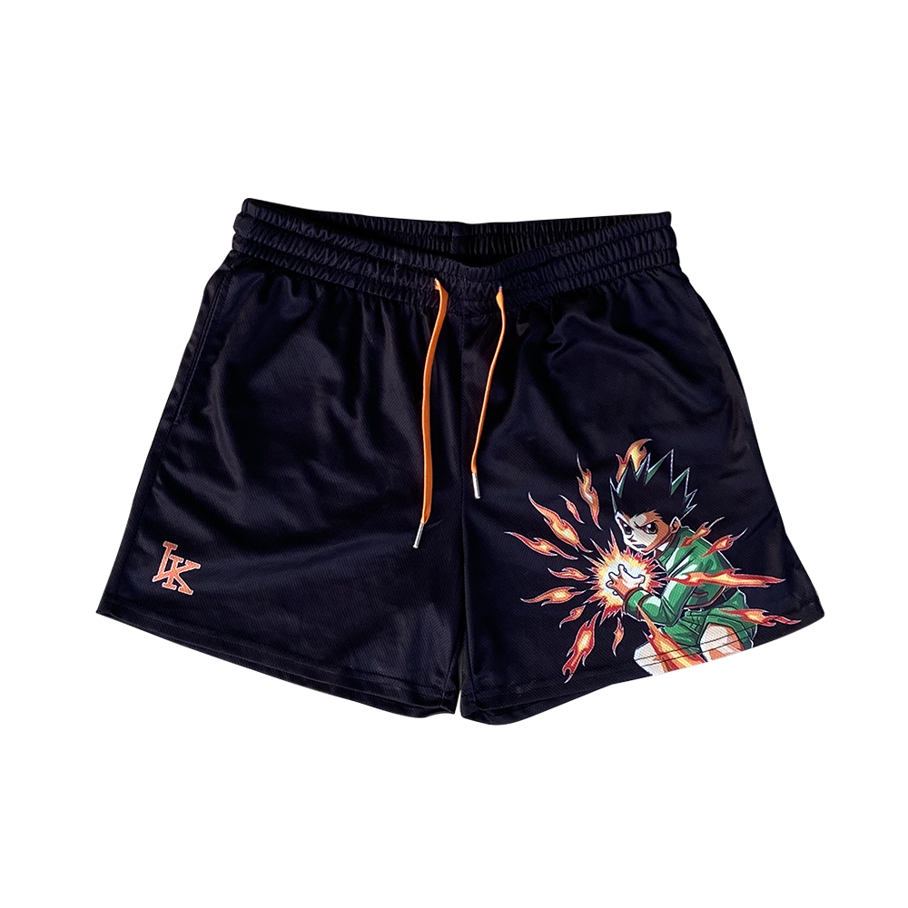 Gon Shorts - Black | Anime Swim Trunks Store