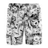 Ahegao Anime Collage Hawaiian Shorts FRONT Mockup 1 - Anime Swim Trunks