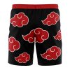 Akatsuki Hawaiian Shorts BACK Mockup - Anime Swim Trunks