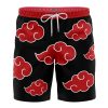 Akatsuki Hawaiian Shorts FRONT Mockup laces - Anime Swim Trunks