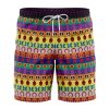 All Symbols Pattern Jojo Bizarre Adventure FRONT Mockup Knot - Anime Swim Trunks