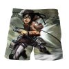 Anime Attack on Titan Beach Shorts Men Harajuku Fashion 3D Shingeki No Kyojin Print Shorts Surf 12 - Anime Swim Trunks