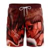 Anime Attack on Titan Beach Shorts Men Harajuku Fashion 3D Shingeki No Kyojin Print Shorts Surf 3 - Anime Swim Trunks