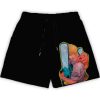 Anime Chainsaw Man Men Gym Shorts Makima Denji Pattern Mesh Breathable Summer Casual Outdoor Running Sports - Anime Swim Trunks