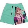 Anime Chainsaw Man Men Gym Shorts Makima Denji Pattern Mesh Breathable Summer Casual Outdoor Running Sports 5 - Anime Swim Trunks