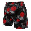 Black Aloha Akatsuki N Seperated Template Gym Short B RIGHT Mockup - Anime Swim Trunks