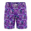 Cosmic Mewtwo Pokemon Hawaiian Shorts FRONT Mockup Knot - Anime Swim Trunks