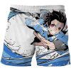 Demon Slayer Short Pants Men 3D Print Anime Kimetsu No Yaiba Board Shorts Casual Hawaii Beach 21 - Anime Swim Trunks