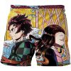 Demon Slayer Short Pants Men 3D Print Anime Kimetsu No Yaiba Board Shorts Casual Hawaii Beach 24 - Anime Swim Trunks