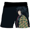 Demon Slayer Short Pants Men 3D Print Anime Kimetsu No Yaiba Board Shorts Casual Hawaii Beach 27 - Anime Swim Trunks
