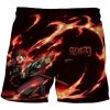 Demon Slayer Short Pants Men 3D Print Anime Kimetsu No Yaiba Board Shorts Casual Hawaii Beach 31 - Anime Swim Trunks