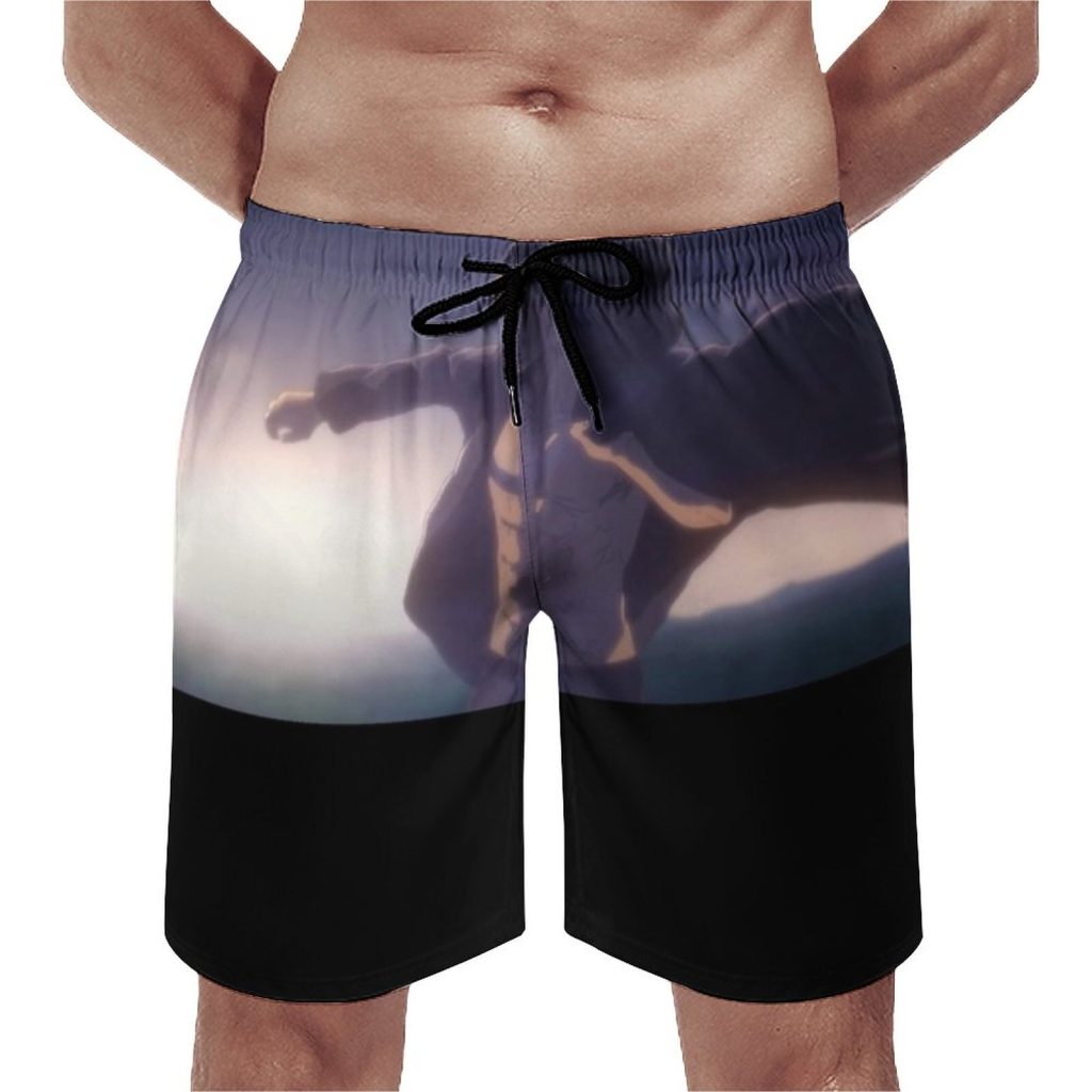 Eren Yeager Board Shorts Attack on Titan Final Season Anime Manga Japan Sports Fitness Beach Shorts 4 - Anime Swim Trunks