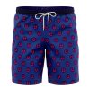 Giorno Giovanna Manga Jojo Bizarre Adventure Hawaiian Shorts FRONT Mockup Knot - Anime Swim Trunks