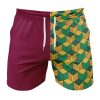 Giyu Tomioka DS Template Gym Short FRONT Mockup - Anime Swim Trunks