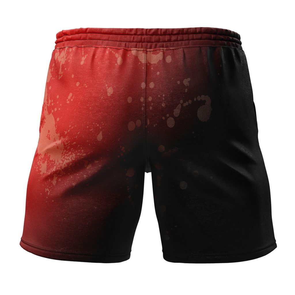 Gym Short back 39 1 - Anime Swim Trunks