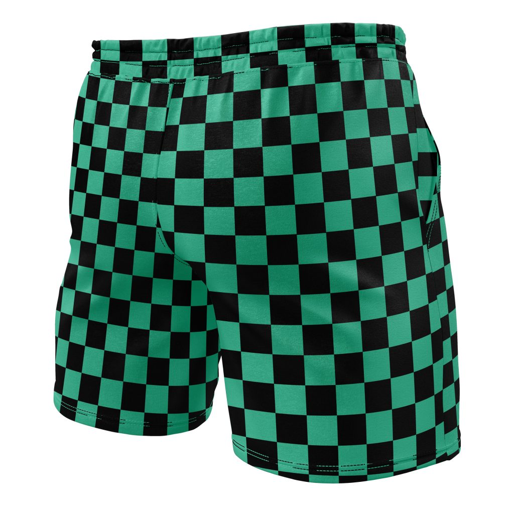 Gym Short back right 3 - Anime Swim Trunks