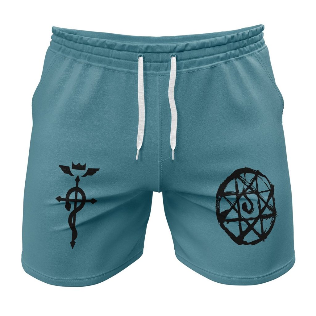 Gym Short front 10 2 - Anime Swim Trunks