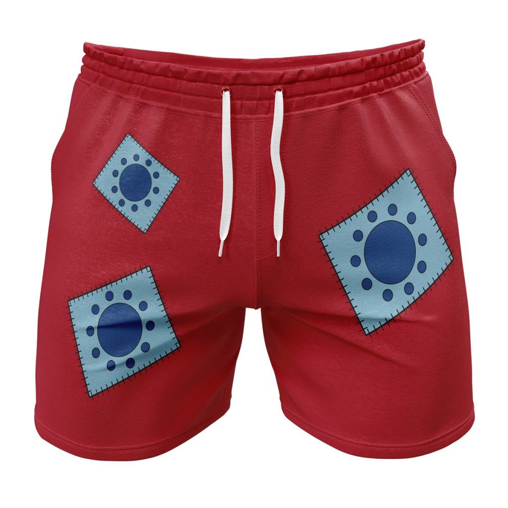 Gym Short front 19 1 - Anime Swim Trunks