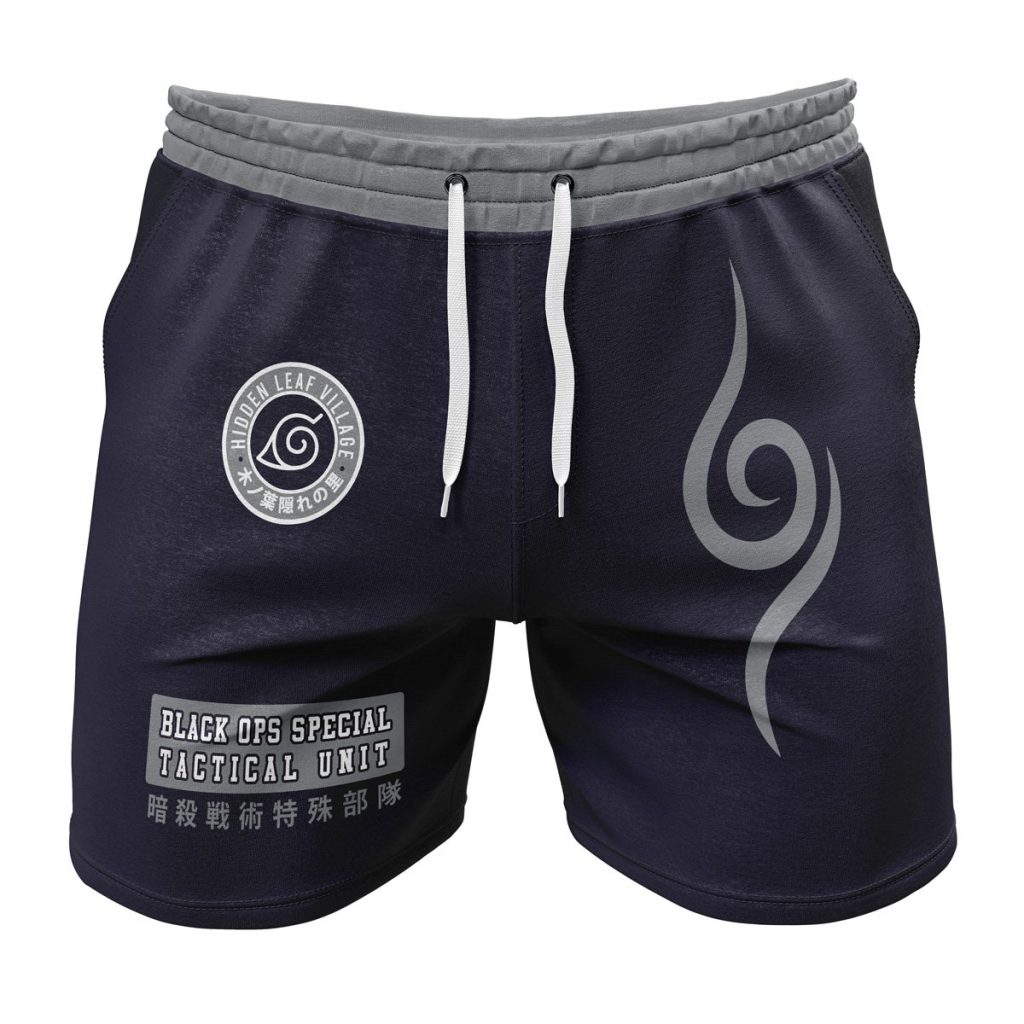 Gym Short front 2 2 - Anime Swim Trunks