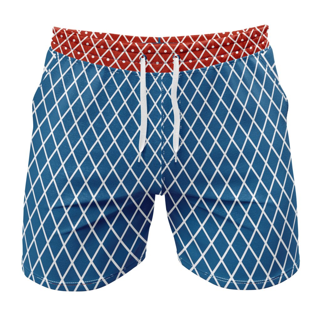 Gym Short front 20 2 - Anime Swim Trunks