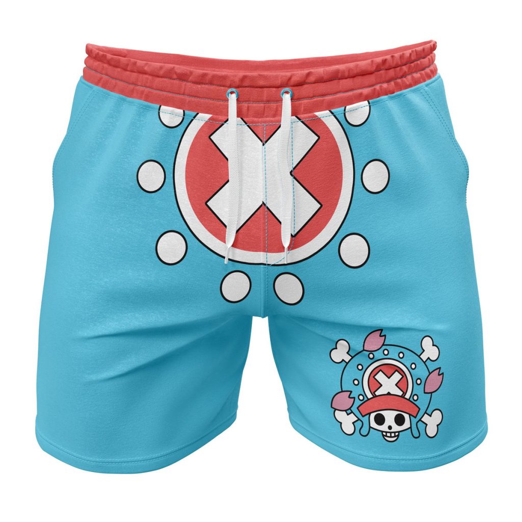 Gym Short front 24 1 - Anime Swim Trunks