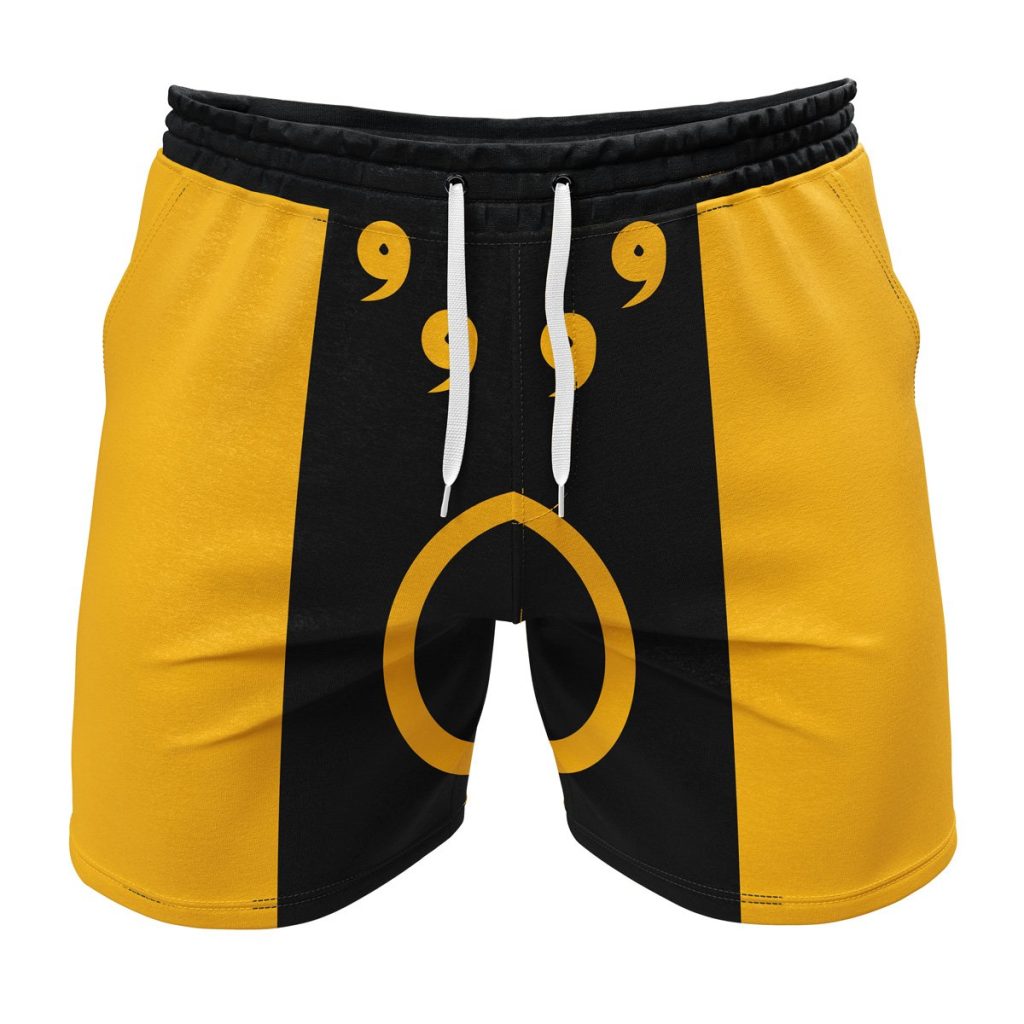 Gym Short front 3 2 - Anime Swim Trunks