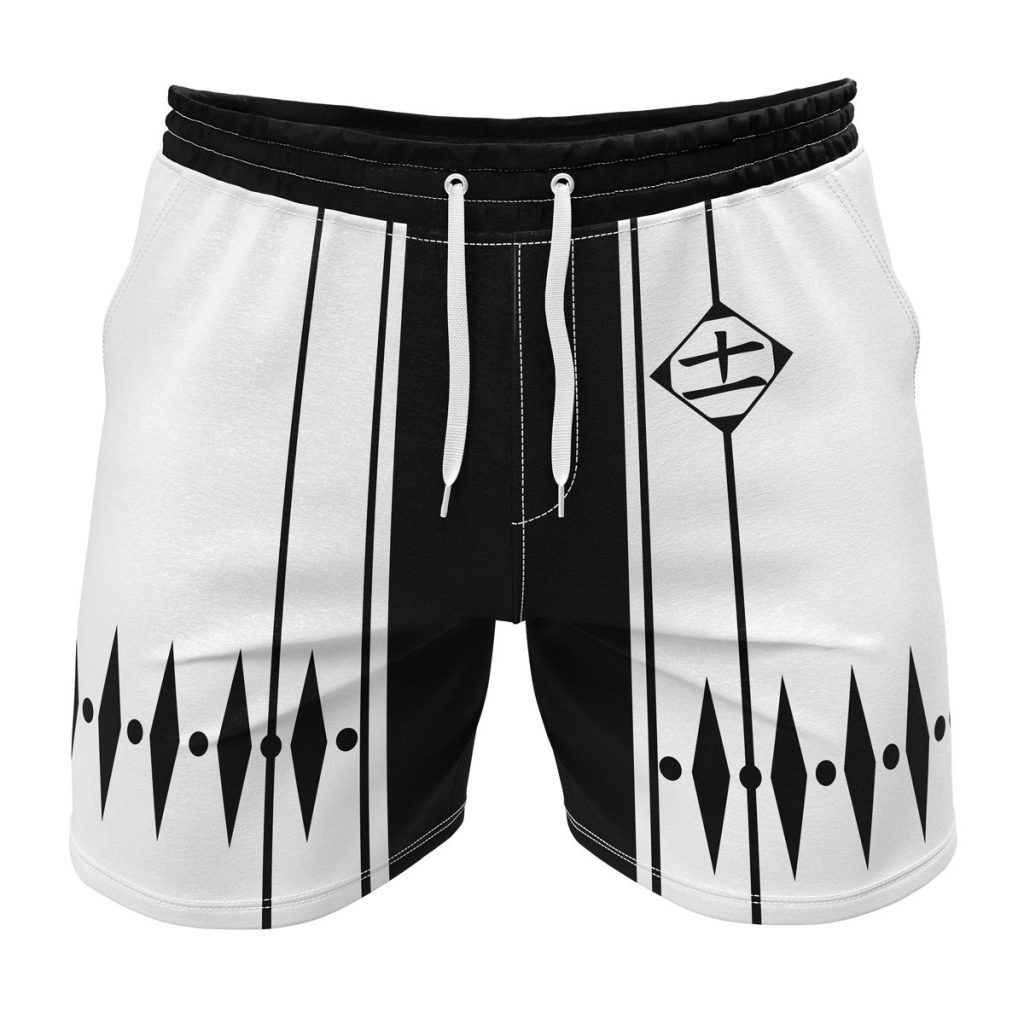 Gym Short front 33 1 - Anime Swim Trunks