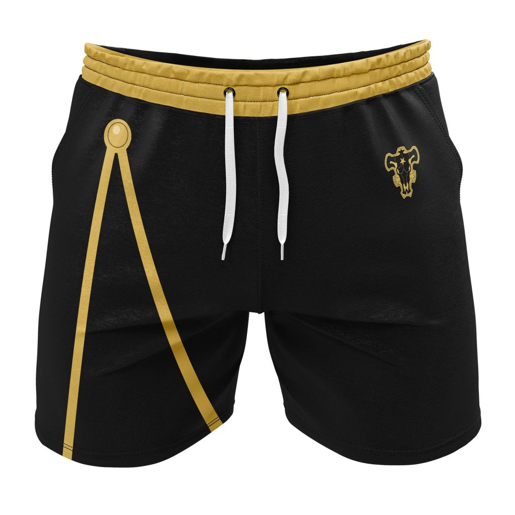 Gym Short front 34 - Anime Swim Trunks