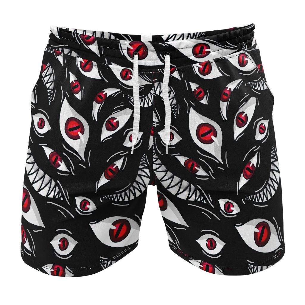 Gym Short front 36 - Anime Swim Trunks