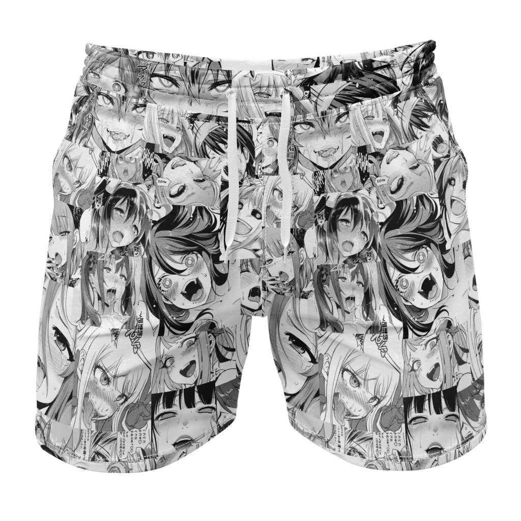 Gym Short front 37 - Anime Swim Trunks