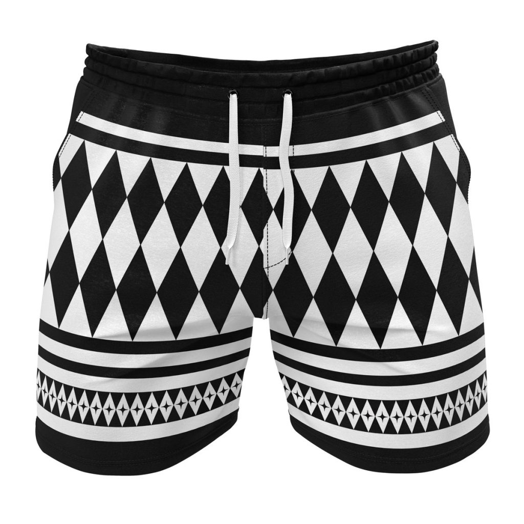 Gym Short front 38 1 - Anime Swim Trunks