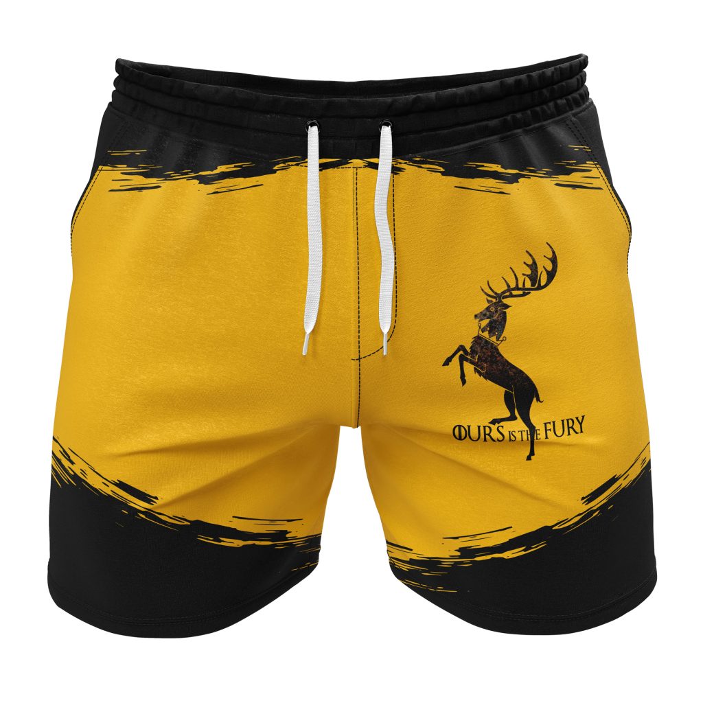 Gym Short front 40 1 - Anime Swim Trunks