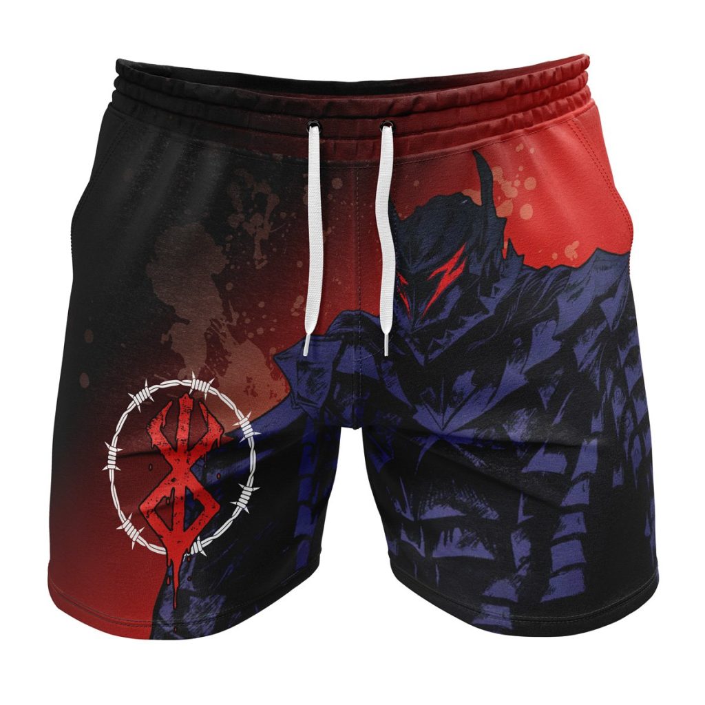 Gym Short front 40 - Anime Swim Trunks