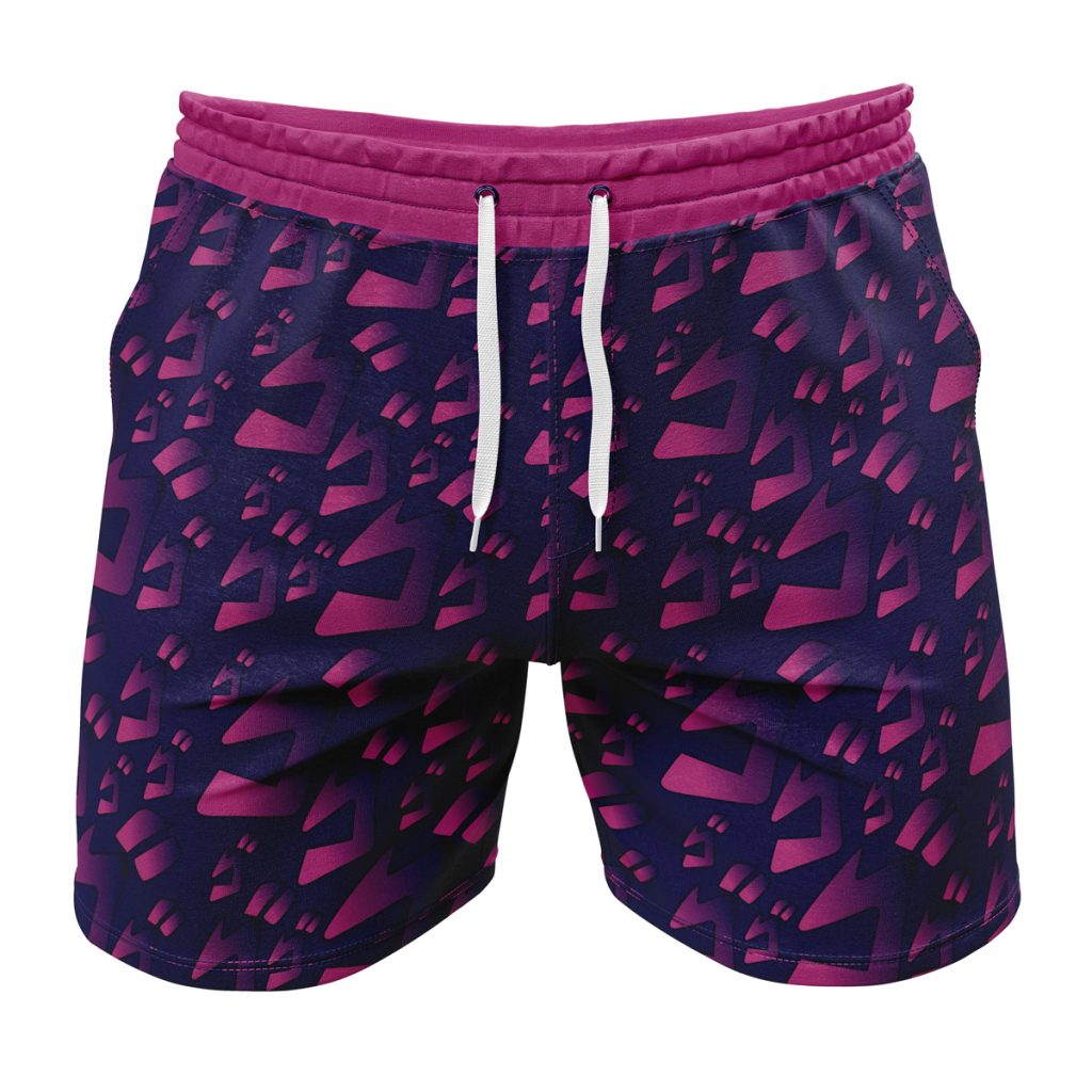 Gym Short front 5 1 - Anime Swim Trunks