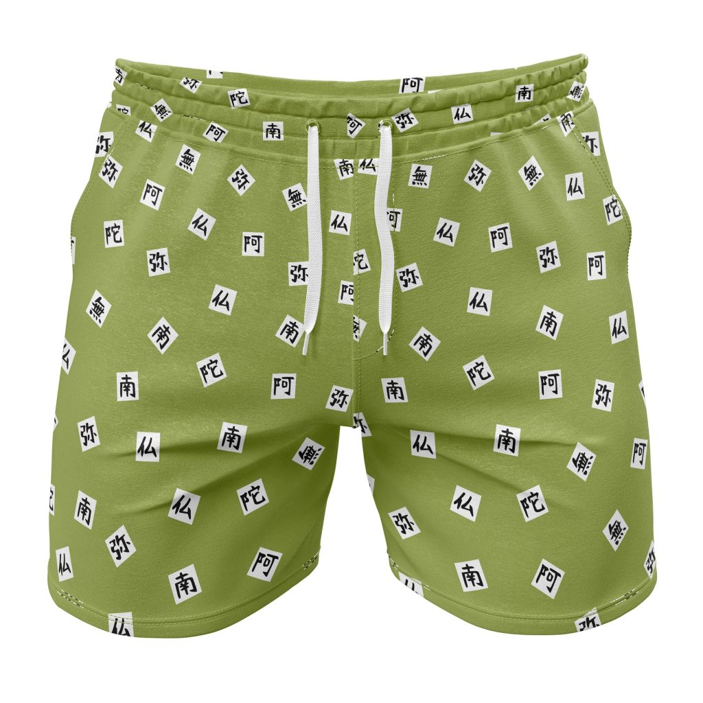 Gym Short front 5 2 - Anime Swim Trunks