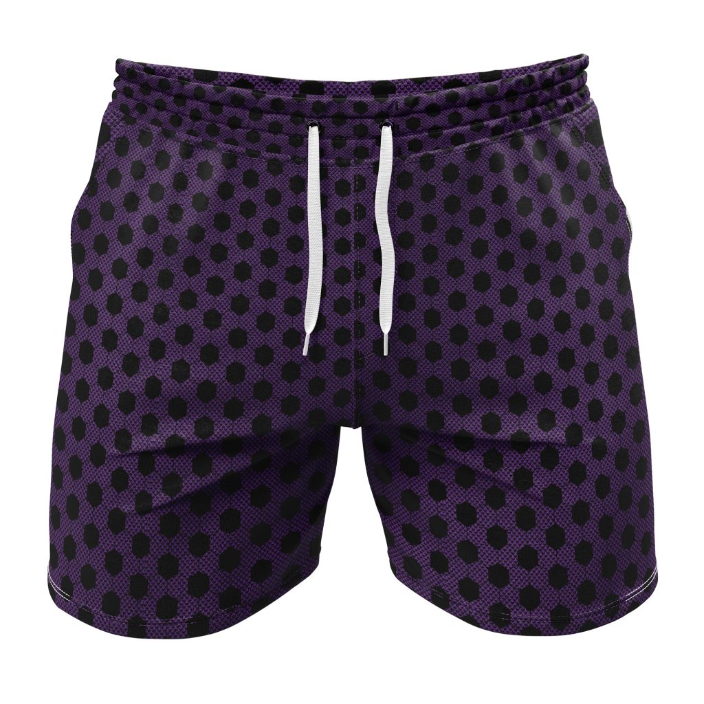 Gym Short front 6 2 - Anime Swim Trunks