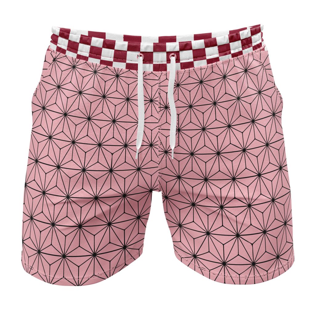 Gym Short front 69 - Anime Swim Trunks