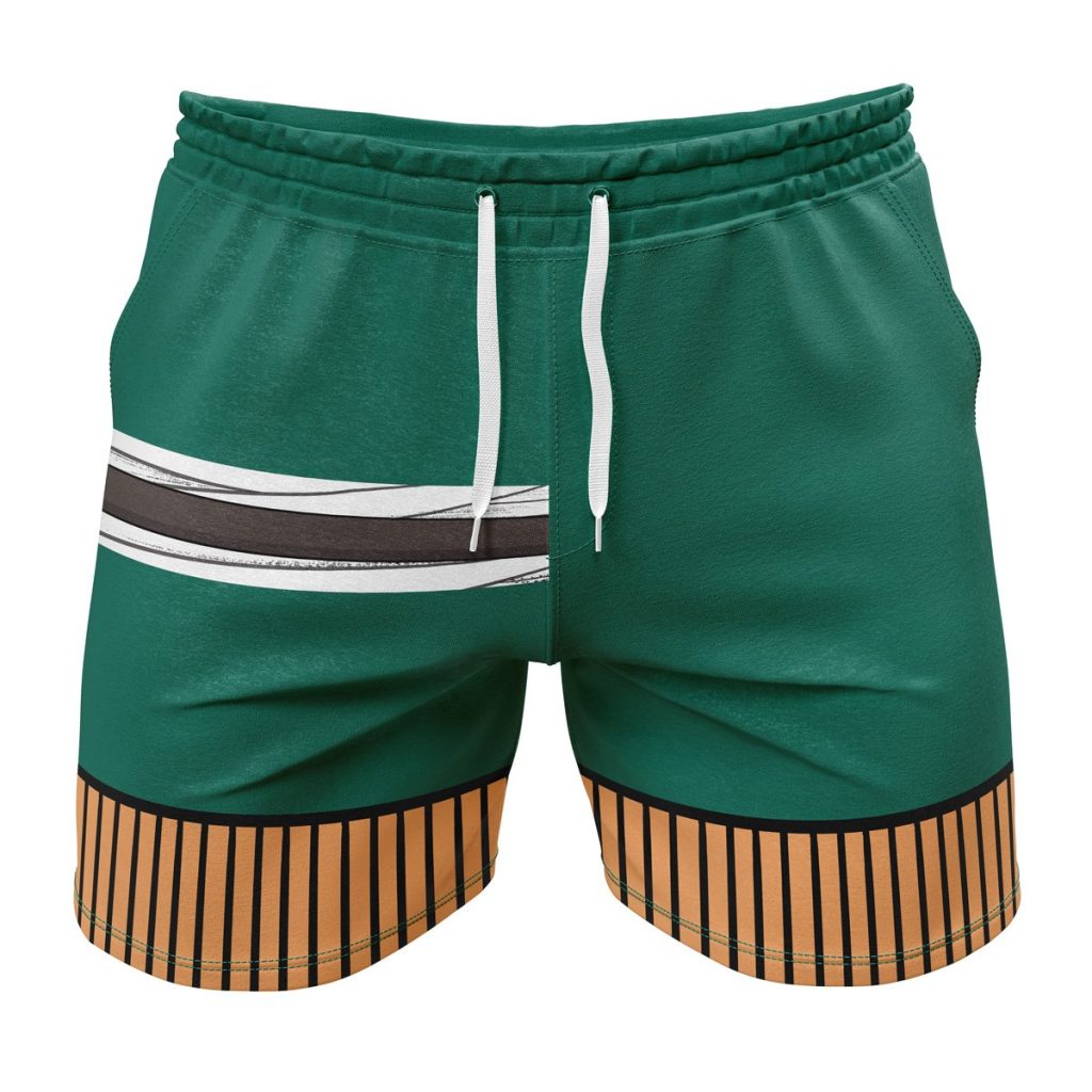 Gym Short front 7 1 - Anime Swim Trunks