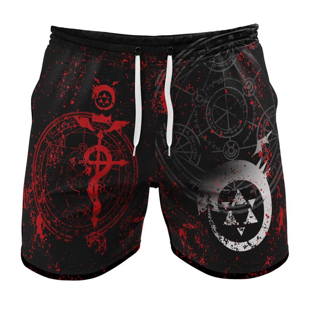 Gym Short front 9 - Anime Swim Trunks