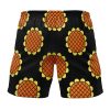 Luffy Black Dressrosa OP Gym Short BACK Mockup - Anime Swim Trunks