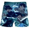 New Anime Jujutsu Kaisen 3D Printed Swimming Shorts Men Summer Beachwear Loose Swim Trunks Kpop Swimsuits 1 - Anime Swim Trunks