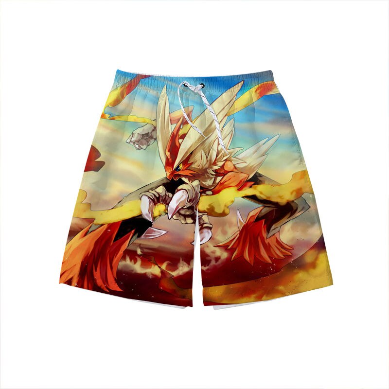 Cartoon Pokemon Style 3 Swim Trunk | Anime Swim Trunks Store