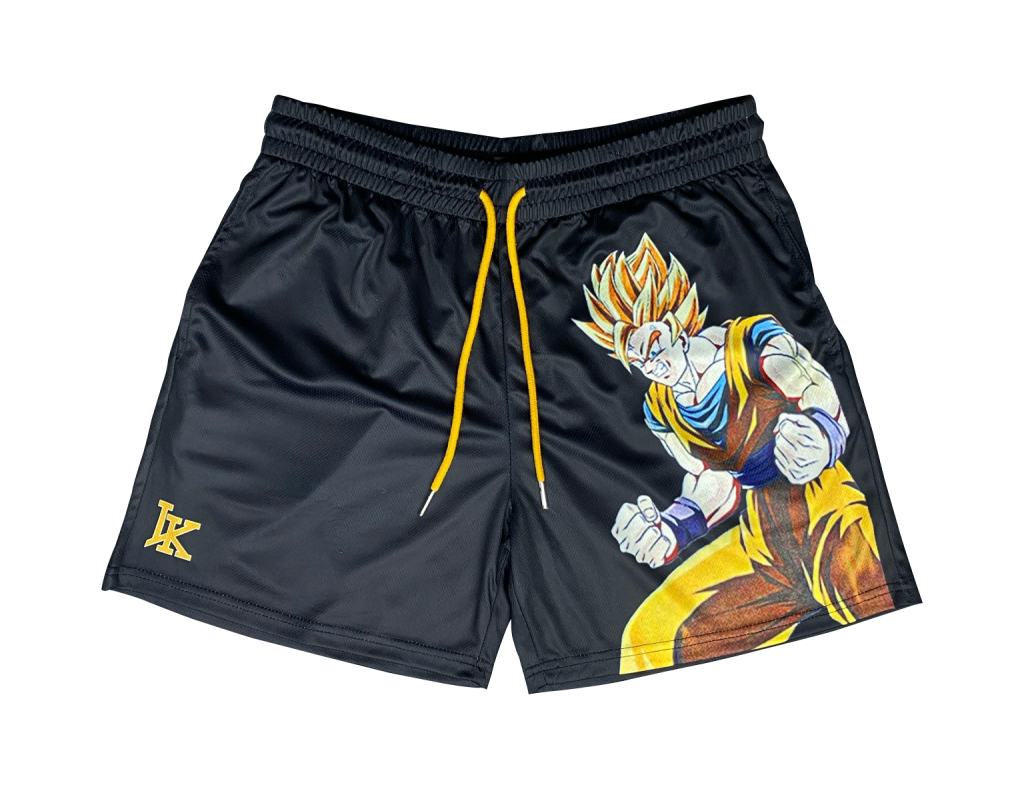 SHORT DBZSAIYANBLACK - Anime Swim Trunks