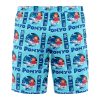 Sea Creatures Ponyo Studio Ghibli Hawaiian Shorts BACK Mockup - Anime Swim Trunks