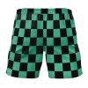 Tanjiro Kamado DS Seperated Template Gym Short BACK Mockup - Anime Swim Trunks