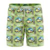 Trippy My Neighbor Totoro SG Hawaiian Shorts FRONT Mockup Knot - Anime Swim Trunks