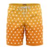 Zenitsu Agatsuma Demon Slayer Hawaiian Shorts FRONT Mockup Knot - Anime Swim Trunks