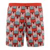 hanafuda Hawaiian Swim Trunks Board Shorts back - Anime Swim Trunks